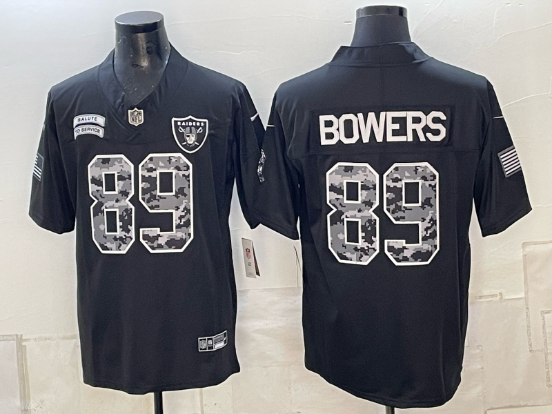 Men 2026 Oakland Raiders #89 Bowers black Nike Limited NFL Jersey 101103
